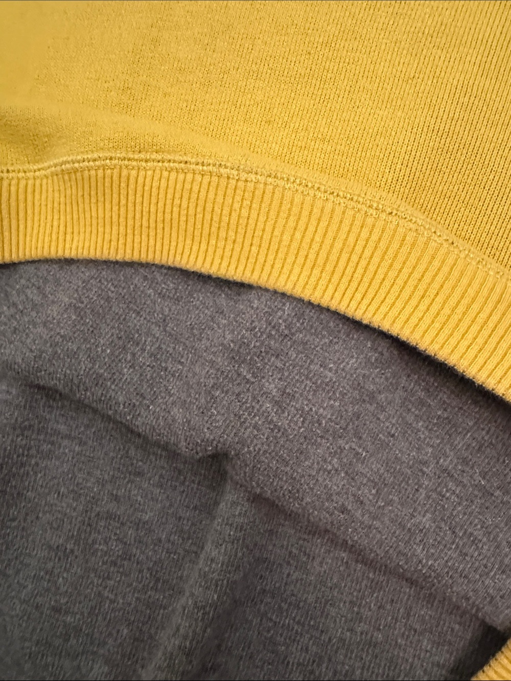 Tommy Bahama Men's Zip-Up Sweater in yellow reversing to grey - Picture 7 of 7